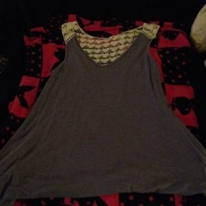 Long tank with cute lace back