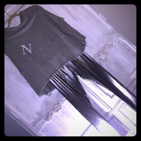 NWOT Liquid Pewter Leggings