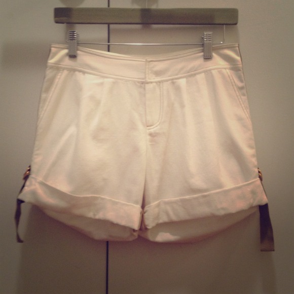 White Vivienne Tam cotton shorts