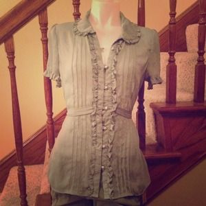 SOLD in a bundle. Pretty in sage. Size L.