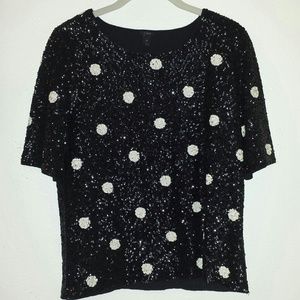 J Crew sequined top