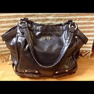 Jessica Simpson Black Leather Handbag