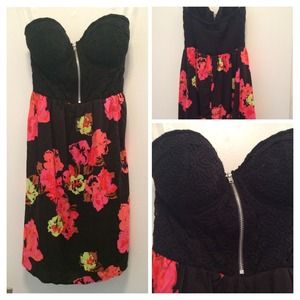 Strapless summer dress