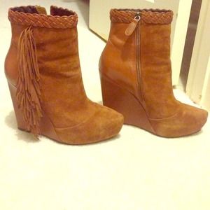 Boutique 9 Suede Fringe Bootie