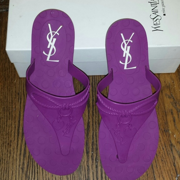 ysl jelly sandals