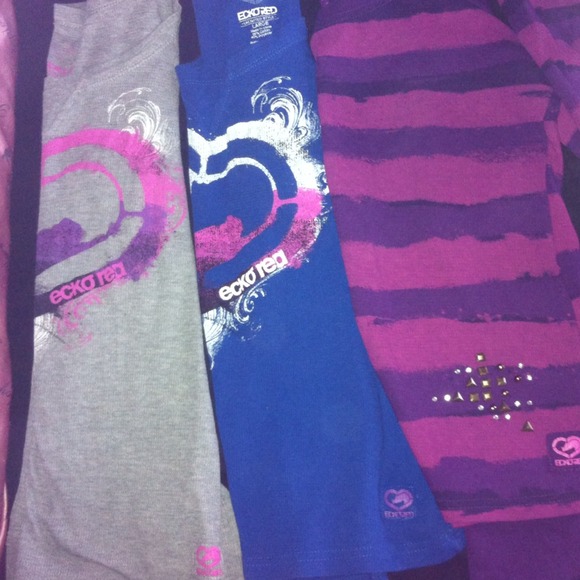 3 ecko red long sleeve shirts large