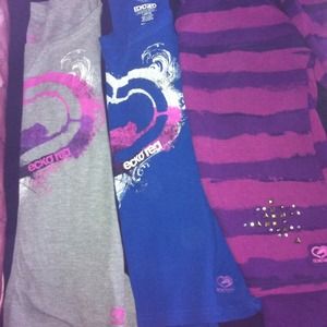 3 ecko red long sleeve shirts large