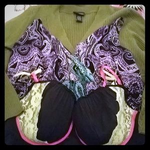 Bundle (sweater, dress, nighty)