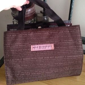 Bare escentuals make up and brush bag.