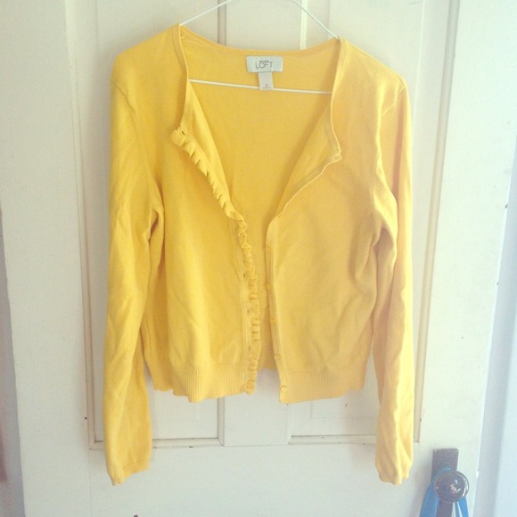 LOFT yellow sweater