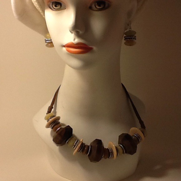 **sold**Statement piece necklace and earring set