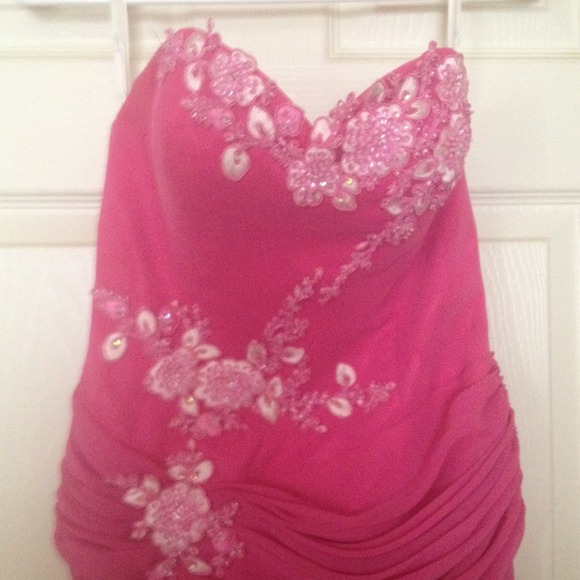 Pink "sparkle" size 4 gown - Picture 3 of 4