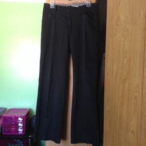 Black straight leg chinos