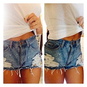 High wasted shorts