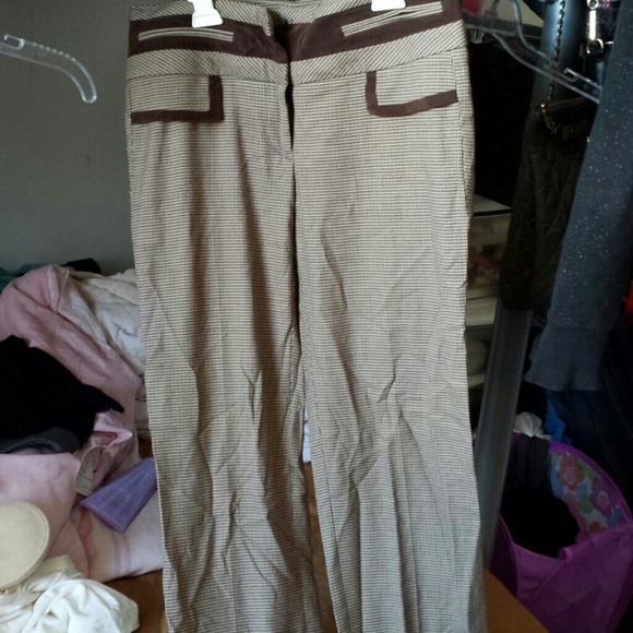 Brown bebe pants - Picture 1 of 3