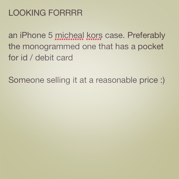 MK iPhone 5 case