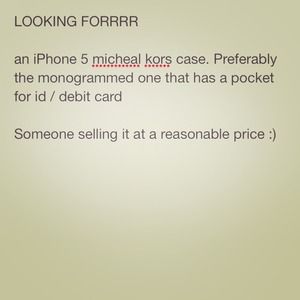 MK iPhone 5 case
