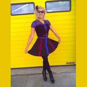 Vintage top and self made vintage looking skirt