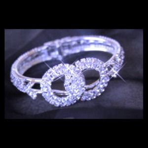 Blingy union rings cuff bracelet!!