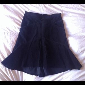 Max Studio black corduroy skirt size 8