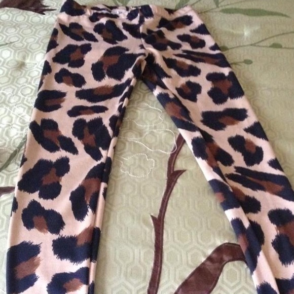 Cheetah Print Tights