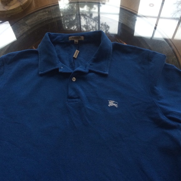 Men's Authentic Burberry long sleeve polo shirt - Picture 3 of 4