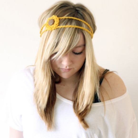 Handmade Mustard Hair Band - Picture 1 of 4
