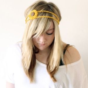 Handmade Mustard Hair Band