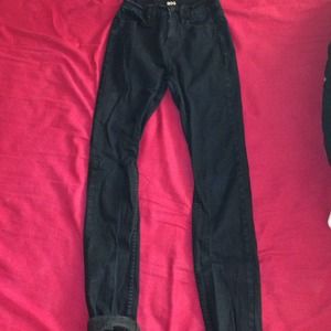 UO Black High Waisted Cigarette Jeans