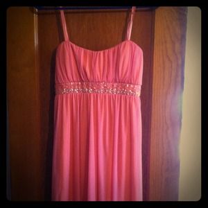 Pink and orange dress