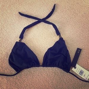 NWT Vix black bikini top size large