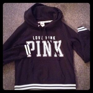 Pink black and white hoodie vs
