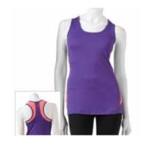 Workout tank (purple and coral)