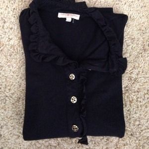 tory burch polo long sleeves navy.