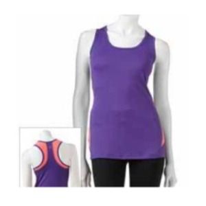 Workout tank (purple and coral)