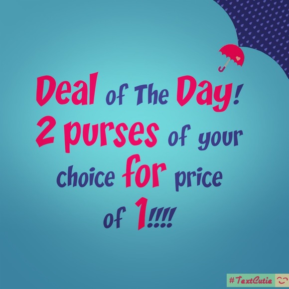 Great deal see my closet! 2 purses for price of 1!