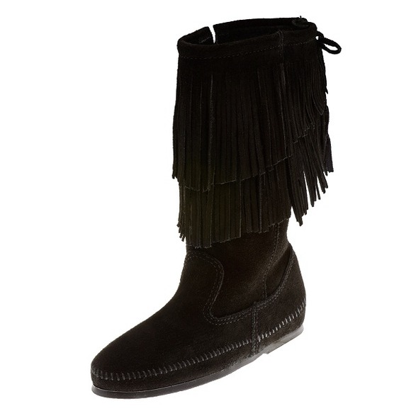🌸Reserved🌸 Fringe Moccasin Boots