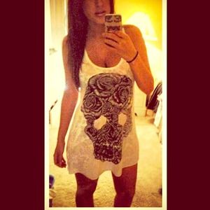 🔴 SOLD IN BUNDLE 🔴Skull tank dress