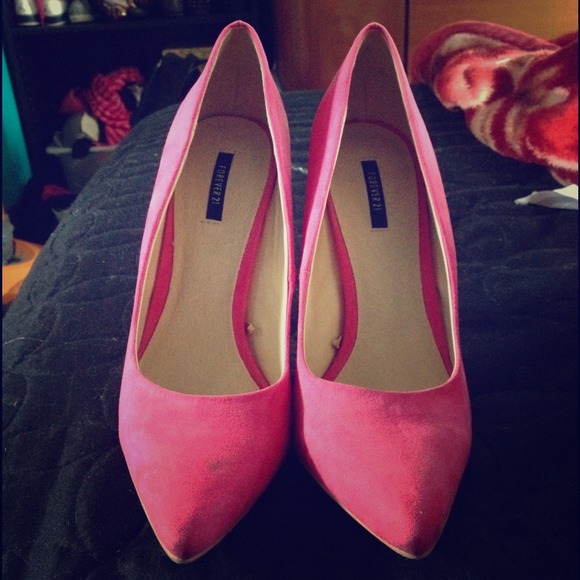Pink heels from forever 21