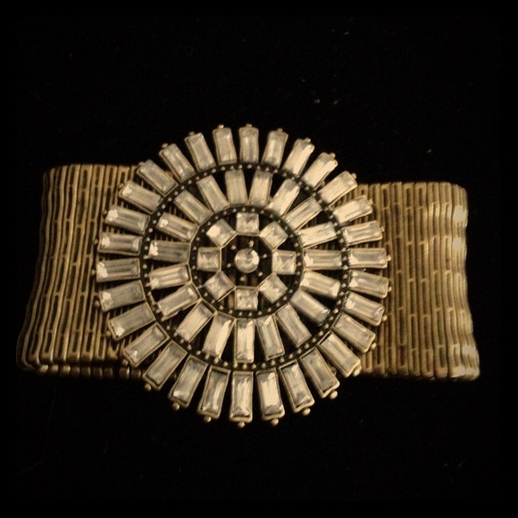 A gold bracelet