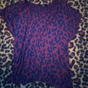 Forever 21 size med cheetah print tee