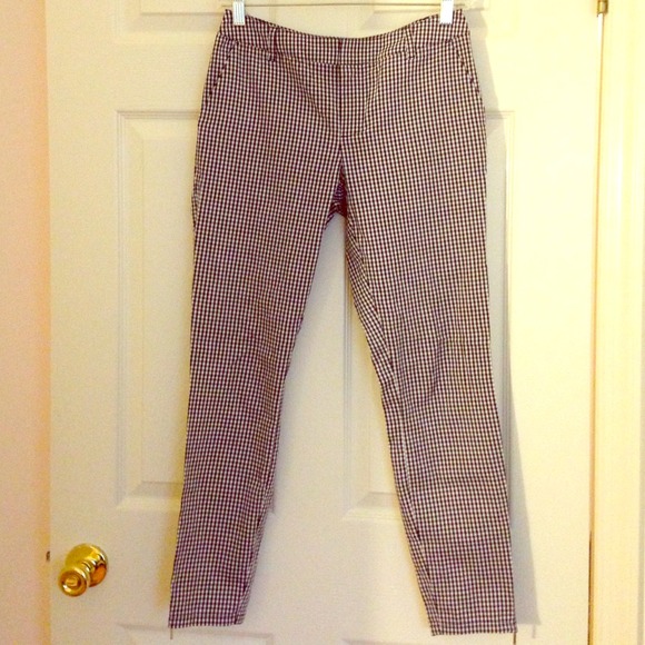 Navy/White Checkered Pant