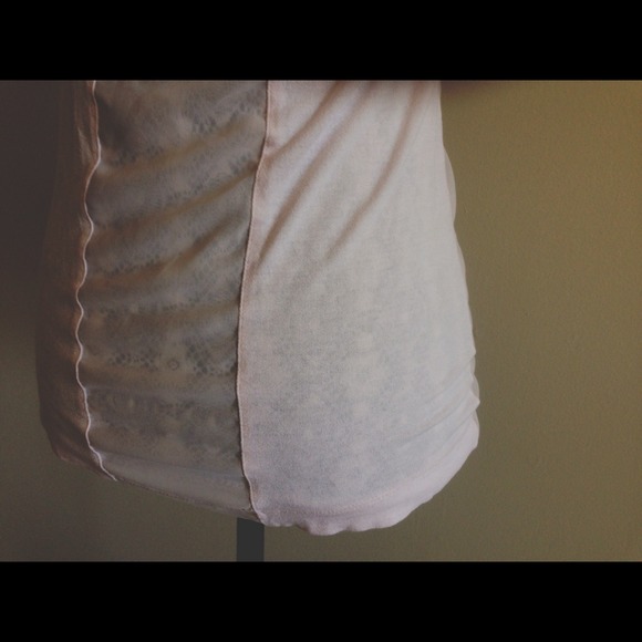 BUNDLED❗️H&M light pink sheer paneled tank - Picture 3 of 4