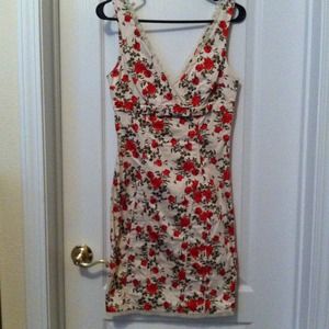 JYHUNTLY Rose dress and red earrings BUNDLE