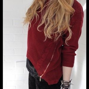 Bordeaux red knit sweater BUY 2 GET 1 FREE!