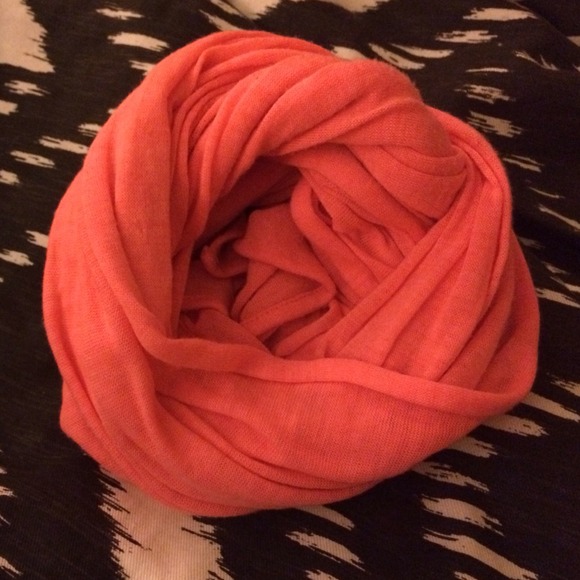 Neon pink scarf