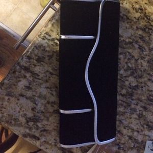 Black and silver clutch