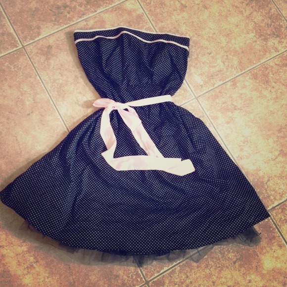 Black and white polka dot dress from Torrid