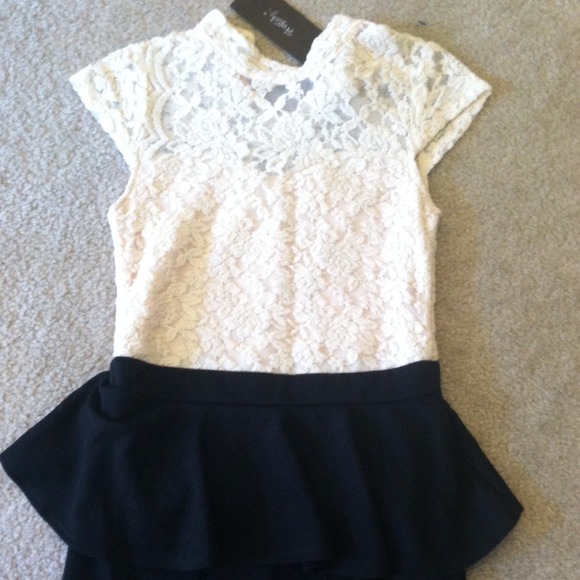 Peplum Lace Top Dress - Picture 2 of 2