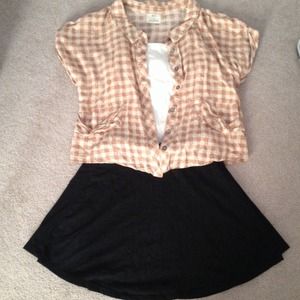 Vintage looking Button Up Top